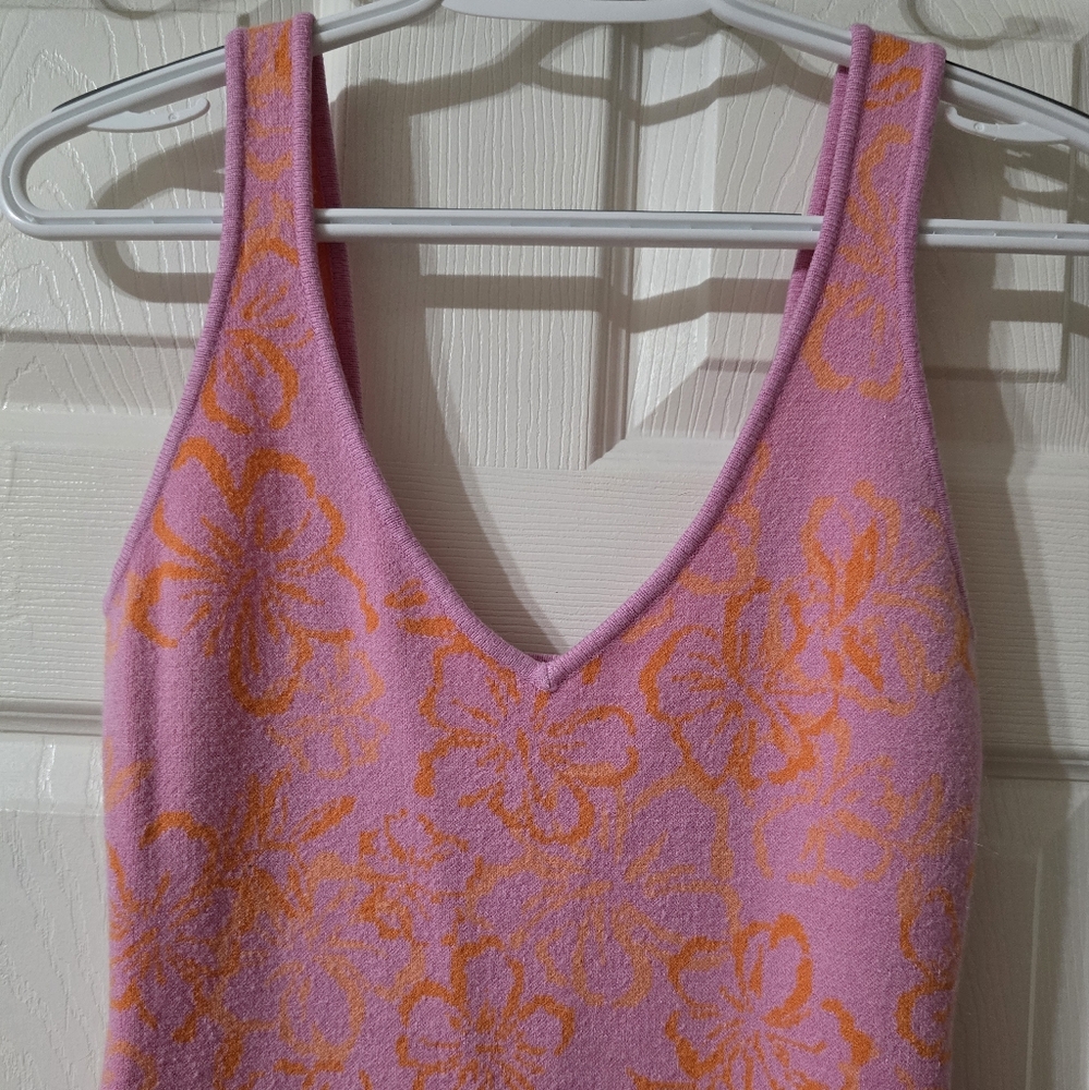 L*Space Spring Fling Dress & Cardigan Sweater Matching Set, Jacquard Knit, XS/S. - Picture 6 of 16